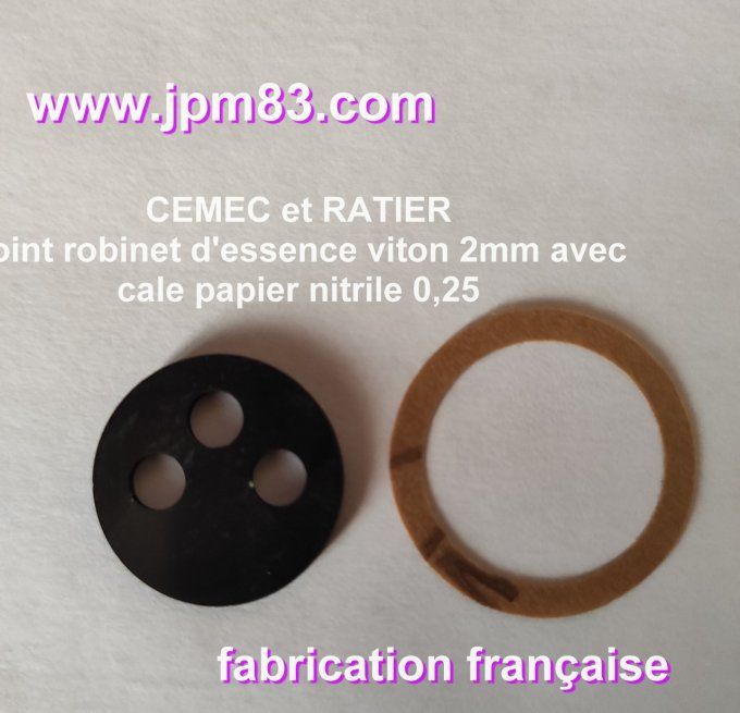 CEMEC ET RATIER L7 joints robinet d'essence