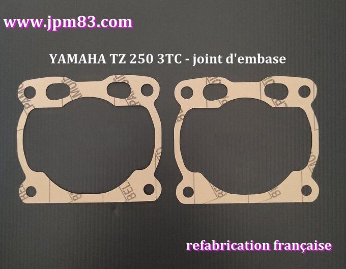 Yamaha  250 TZ 3TC 2 joints embase  ép. 1 mm